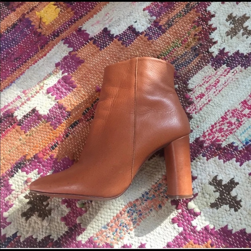 Free People Brown Heeled Bootie